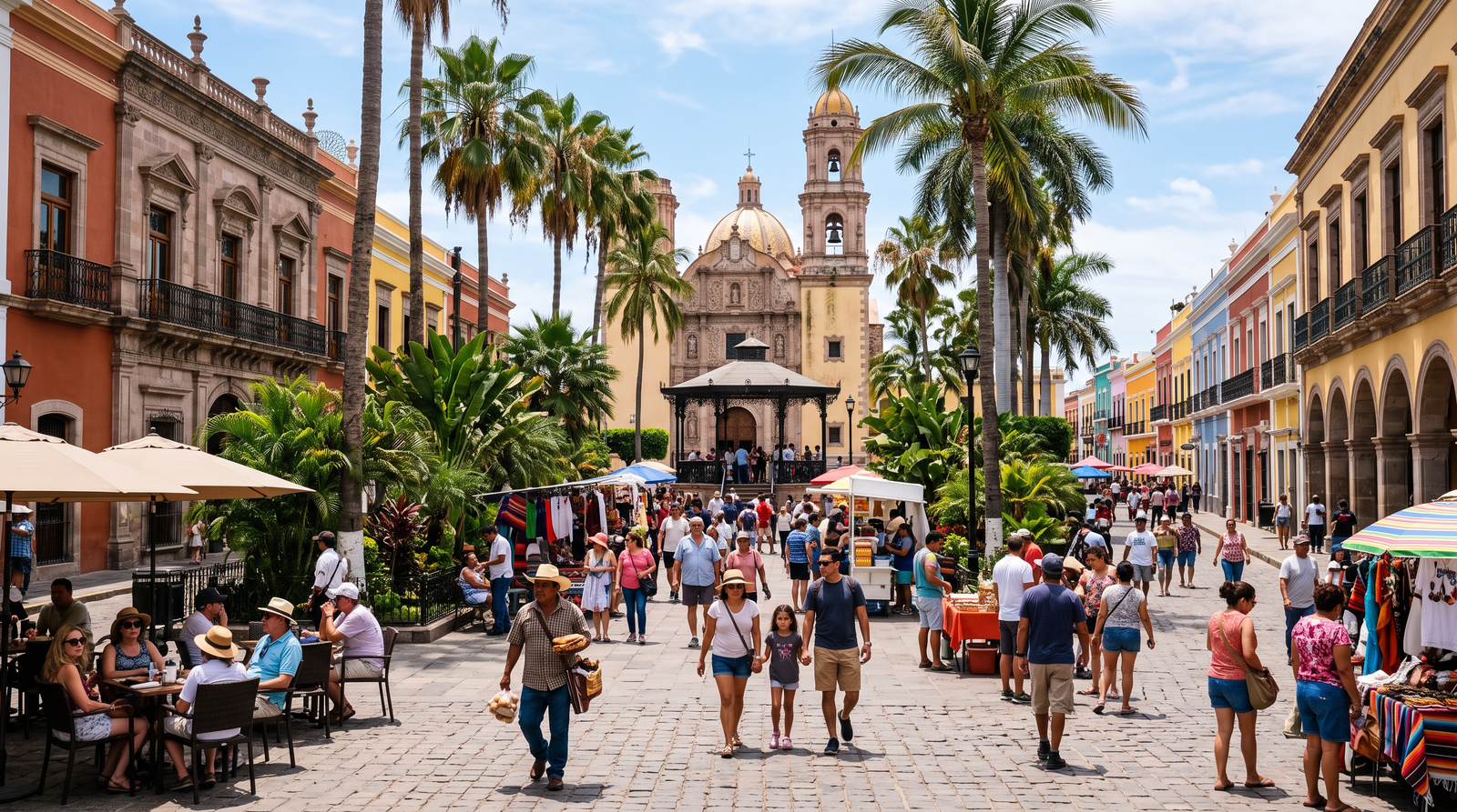 Historic downtown Puerto Vallarta, where most legal and notary offices are located